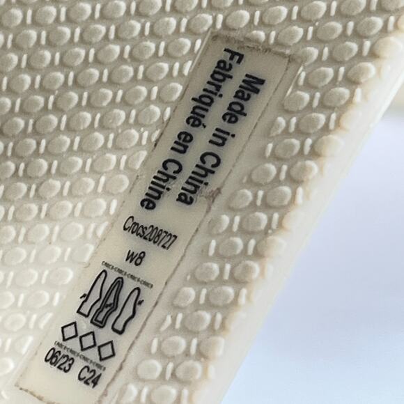 Crocs Getaway Platform Beige Lightweight Slip On Flip Flop Sandals Womens Size 8 - Picture 10 of 11